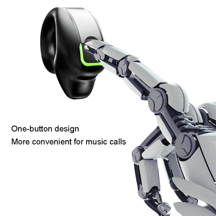 GD28 IPX4 Waterproof Single-ear Lightweight Clip Ear Bluetooth Earphone(White) - Bluetooth Earphone by PMC TechLife | Online Shopping South Africa | PMC TechLife