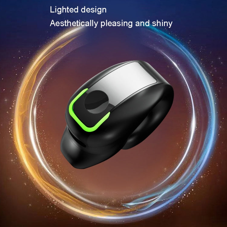 GD28 IPX4 Waterproof Single-ear Lightweight Clip Ear Bluetooth Earphone(White) - Bluetooth Earphone by PMC TechLife | Online Shopping South Africa | PMC TechLife