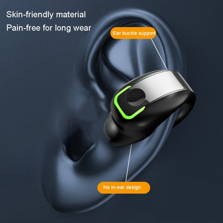 GD28 IPX4 Waterproof Single-ear Lightweight Clip Ear Bluetooth Earphone(White) - Bluetooth Earphone by PMC TechLife | Online Shopping South Africa | PMC TechLife