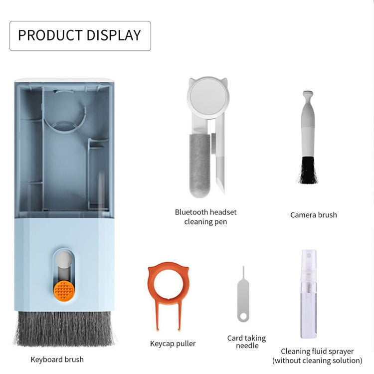 Q6S 10-in-1 Bluetooth Headphone Cleaning Pen Mobile Computer Keyboard Screen Digital Camera Cleaning Kit(Blue) - Other Accessories by PMC TechLife | Online Shopping South Africa | PMC TechLife