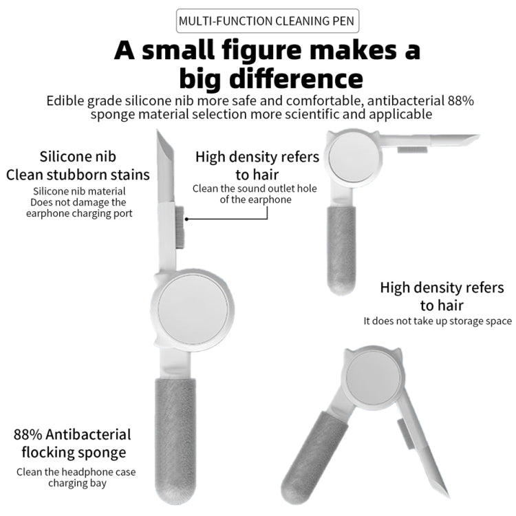 Q6S 10-in-1 Bluetooth Headphone Cleaning Pen Mobile Computer Keyboard Screen Digital Camera Cleaning Kit(White) - Other Accessories by PMC TechLife | Online Shopping South Africa | PMC TechLife