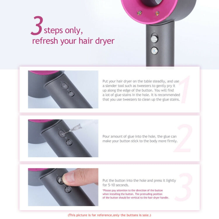 For Dyson Hair Dryer HD01 HD02 HD03 HD04 HD08 4pcs Switch Button Control Buttons - free shipping - PMC TechLife - Order now!