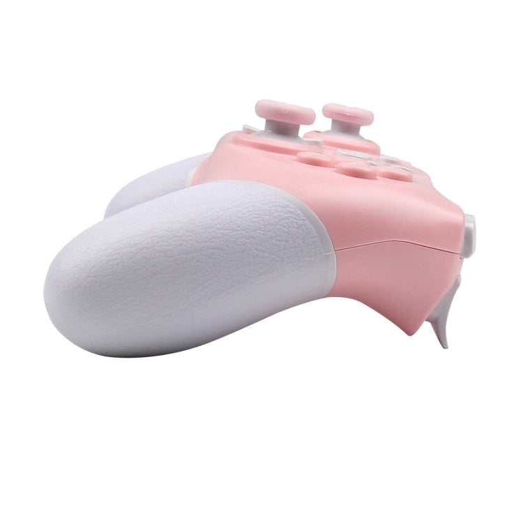 For Nintendo Switch Pro Wireless Bluetooth Handle with Macro Programming & Somatosensory Wake-up(White Pink) - free shipping - PMC TechLife - Order now!