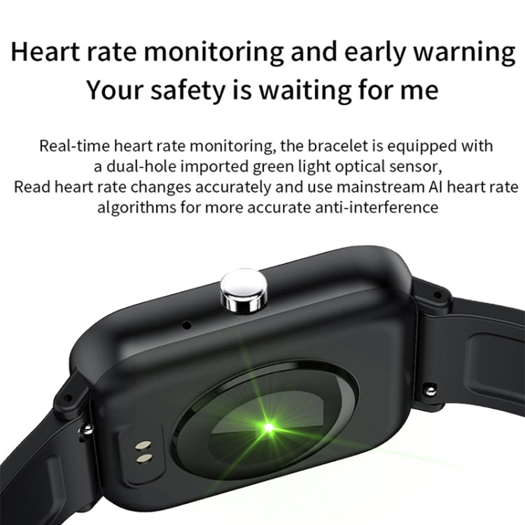 H10 1.69 inch Screen Bluetooth Call Smart Watch, Support Heart Rate/Blood Pressure/Sleep Monitoring, Color: Black - Smart Wear by PMC TechLife | Online Shopping South Africa | PMC TechLife