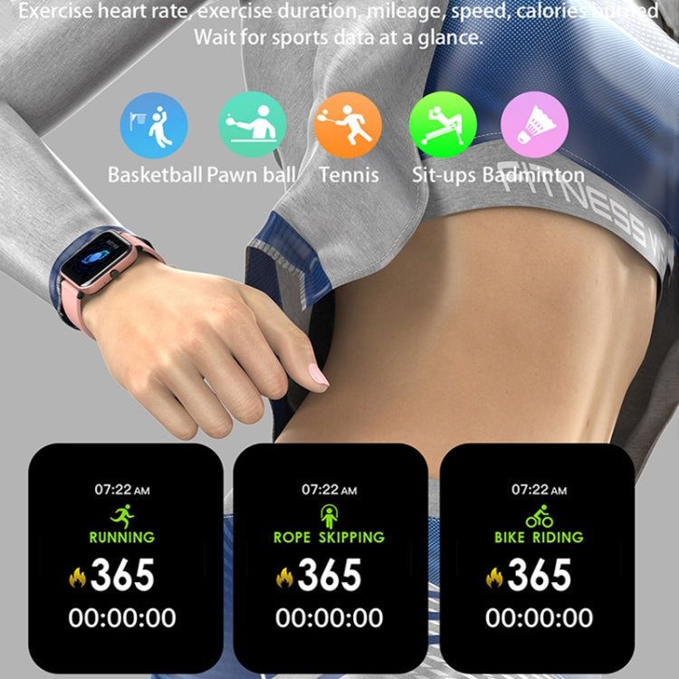 H10 1.69 inch Screen Bluetooth Call Smart Watch, Support Heart Rate/Blood Pressure/Sleep Monitoring, Color: Pink Net+Silicone - Smart Wear by PMC TechLife | Online Shopping South Africa | PMC TechLife