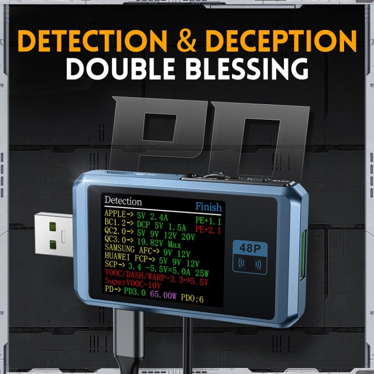 FNIRSI FNB48P USB Mobile Phone DC Power Charger Detector, Color: Without Bluetooth Black - free shipping - PMC TechLife - Order now!