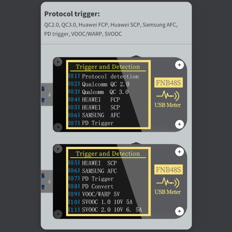 FNIRSI FNB48S USB Voltage Ammeter Multifunctional Fast Charge Tester, Specification: Bluetooth - free shipping - PMC TechLife - Order now!