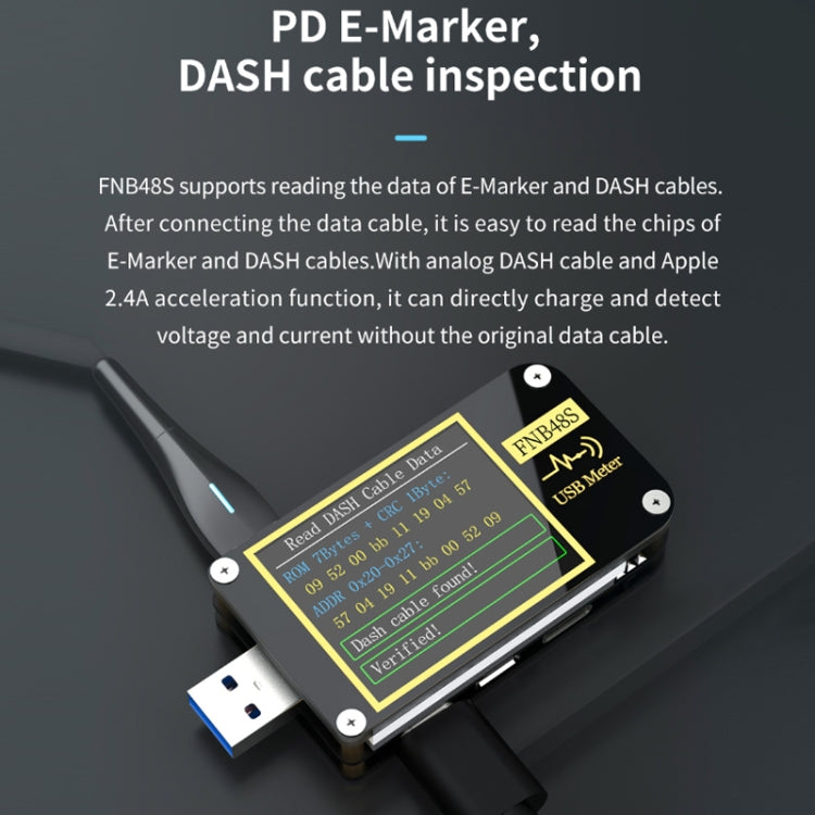 FNIRSI FNB48S USB Voltage Ammeter Multifunctional Fast Charge Tester, Specification: Bluetooth - free shipping - PMC TechLife - Order now!