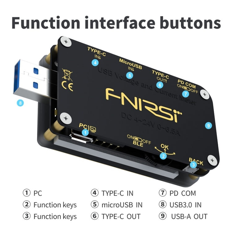 FNIRSI FNB48S USB Voltage Ammeter Multifunctional Fast Charge Tester, Specification: Bluetooth - free shipping - PMC TechLife - Order now!