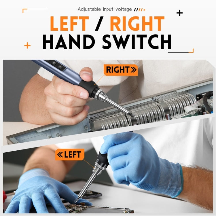 FNIRSI HS-01 Smart Soldering Iron Digital Display Portable Mini Soldering Station(Blue KR) - free shipping - PMC TechLife - Order now!