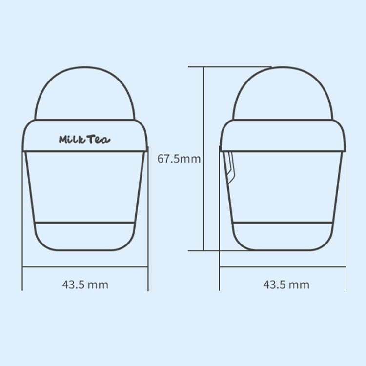 Y05 Cartoon Water Cup Shape Bluetooth Earphones Semi-in-ear HD Call Wireless Bluetooth Earphones(White) - Bluetooth Earphone by PMC TechLife | Online Shopping South Africa | PMC TechLife