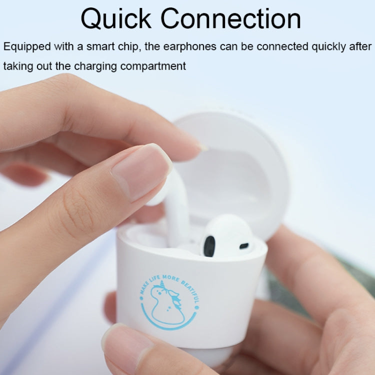 Y05 Cartoon Water Cup Shape Bluetooth Earphones Semi-in-ear HD Call Wireless Bluetooth Earphones(White) - Bluetooth Earphone by PMC TechLife | Online Shopping South Africa | PMC TechLife