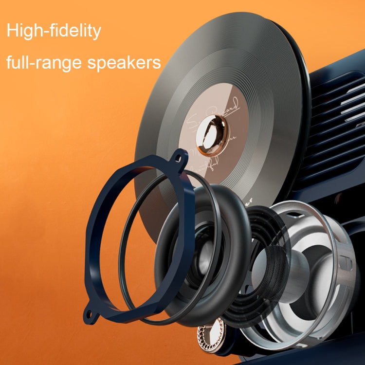 Y02 Retro Vinyl Record Player Wireless Bluetooth Speaker Ambient Light Aromatherapy Bluetooth Audio(Green) - Desktop Speaker by PMC TechLife | Online Shopping South Africa | PMC TechLife