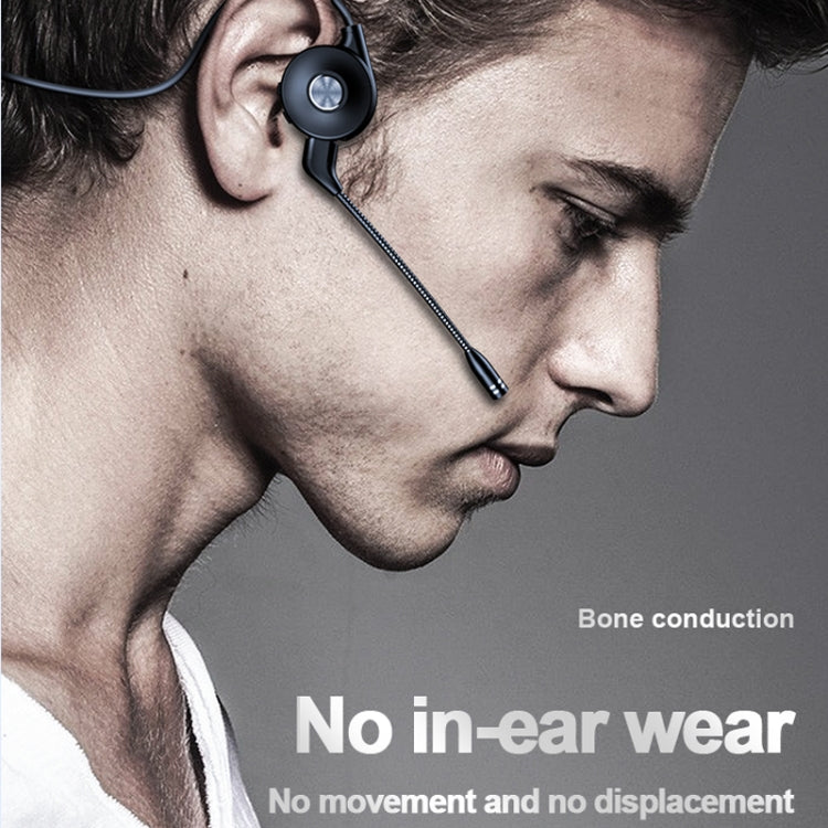 M1 Stereo Sound Running Sports Bone Conduction Bluetooth Earphones With Microphone(Pink) - Neck-mounted Earphone by PMC TechLife | Online Shopping South Africa | PMC TechLife