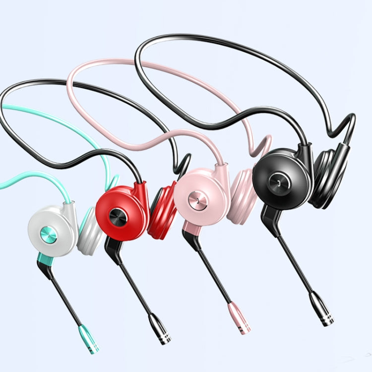 M1 Stereo Sound Running Sports Bone Conduction Bluetooth Earphones With Microphone(Pink) - Neck-mounted Earphone by PMC TechLife | Online Shopping South Africa | PMC TechLife