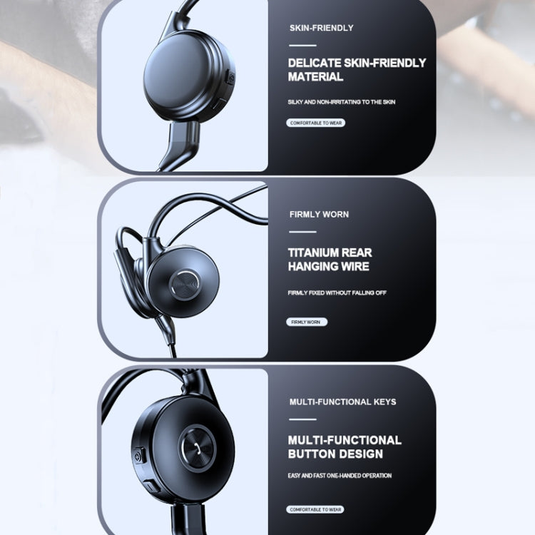 M1 Stereo Sound Running Sports Bone Conduction Bluetooth Earphones With Microphone(Pink) - Neck-mounted Earphone by PMC TechLife | Online Shopping South Africa | PMC TechLife