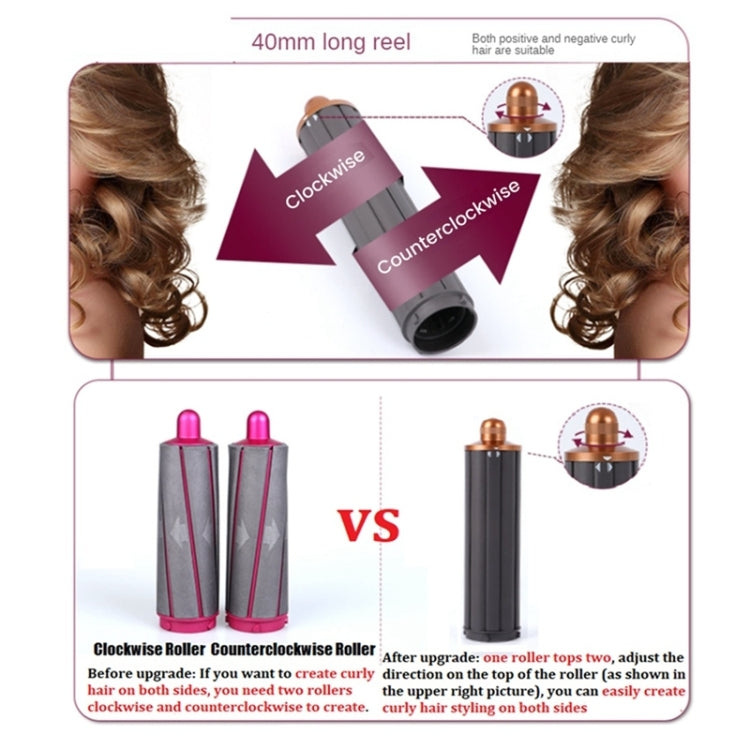 For Dyson Airwrap Hair Dryer HS01 / HS05 / HD08 18.6 x 4cm Upgraded Long Curling Barrels Nozzle With Short Adapter Rose Red - free shipping - PMC TechLife - Order now!