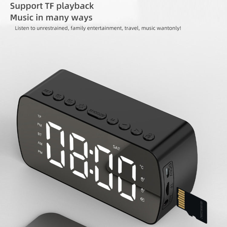 Q5 Outdoor Portable Card Bluetooth Speaker Small Clock Radio, Color: Black 1400mAh - Mini Speaker by PMC TechLife | Online Shopping South Africa | PMC TechLife