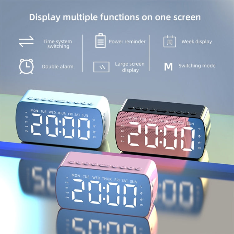 Q5 Outdoor Portable Card Bluetooth Speaker Small Clock Radio, Color: Black 1400mAh - Mini Speaker by PMC TechLife | Online Shopping South Africa | PMC TechLife