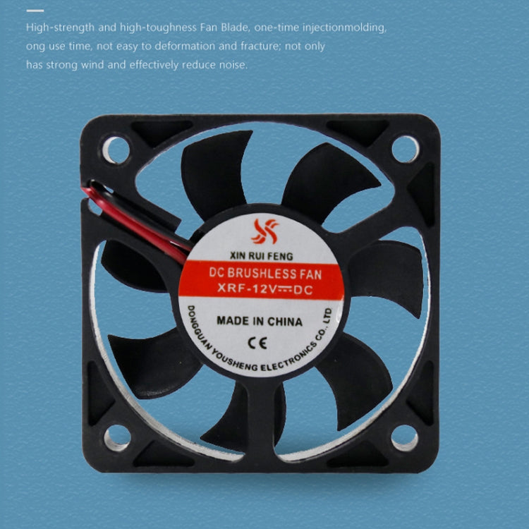 3pcs XIN RUI FENG 12V Ball Bearing 5cm Silent DC Cooling Fan - free shipping - PMC TechLife - Order now!