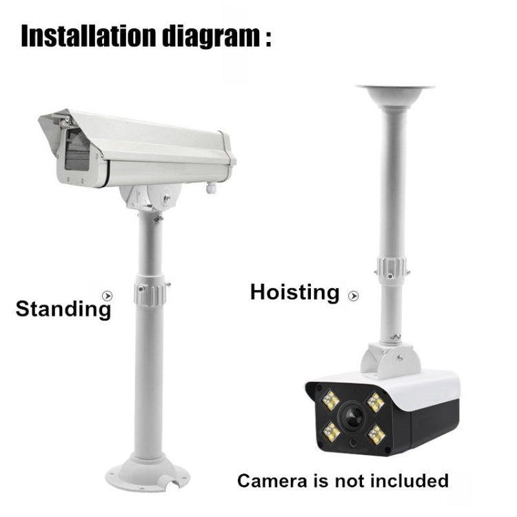 30-60cm Telescopic I-Type Monitoring Bracket Hanging Closed-Circuit Aluminum Alloy Bracket - free shipping - PMC TechLife - Order now!