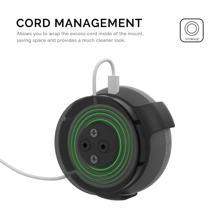 For Amazon Echo Dot 3 AhaStyle PT62 Wall Bracket Smart Speaker Bracket Black - free shipping - PMC TechLife - Order now!