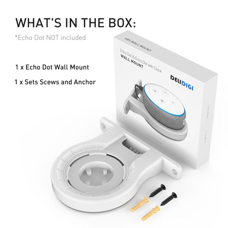 For Apple HomePod Mini AhaStyle DD96 Stand Wall Storage Stand(White) - Speaker Bracket by AhaStyle | Online Shopping South Africa | PMC TechLife