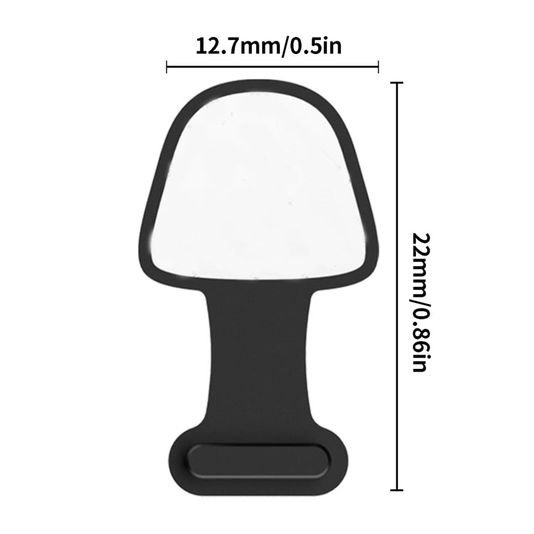 10pcs USB-C/Type-C  Mobile Phone Charging Port Silicone Anti-Dust Plug Back-adhesive Loss-proof Cover(Transparent) - Anti-dust & Ear Caps by PMC TechLife | Online Shopping South Africa | PMC TechLife