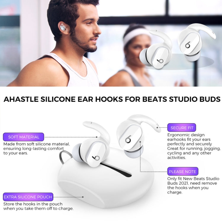 For Beats Studio Buds AhaStyle PT172 Earphone Silicone Ear Caps, Style: Earcap (Red) - Anti-dust & Ear Caps by AhaStyle | Online Shopping South Africa | PMC TechLife