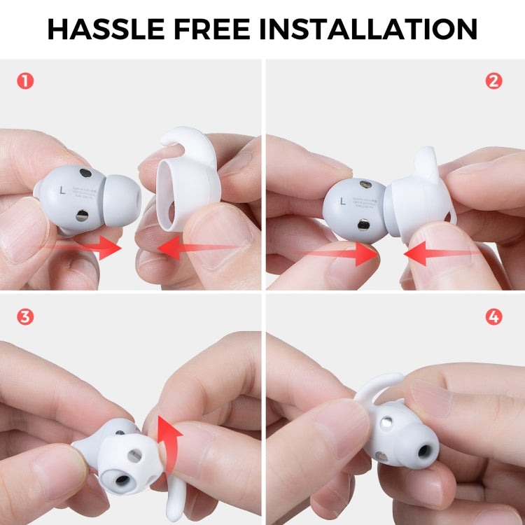 For Beats Studio Buds AhaStyle PT172 Earphone Silicone Ear Caps, Style: Earcap x 3+Case (Red) - Anti-dust & Ear Caps by AhaStyle | Online Shopping South Africa | PMC TechLife