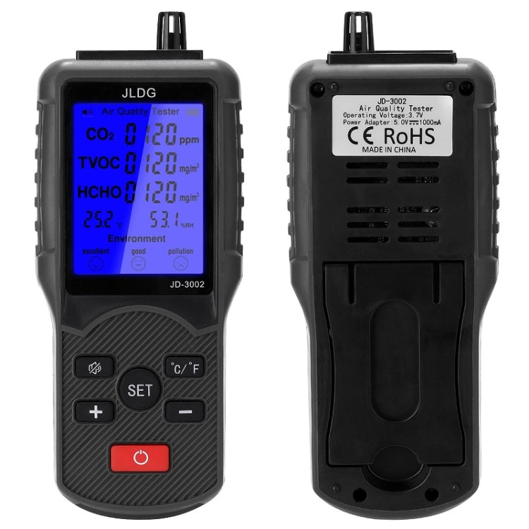 JD-3002 Carbon Dioxide Comprehensive Air Quality Temperature Humidity Detector(480g) - Air & Water Quality Tester by PMC TechLife | Online Shopping South Africa | PMC TechLife | Buy Now Pay Later Mobicred