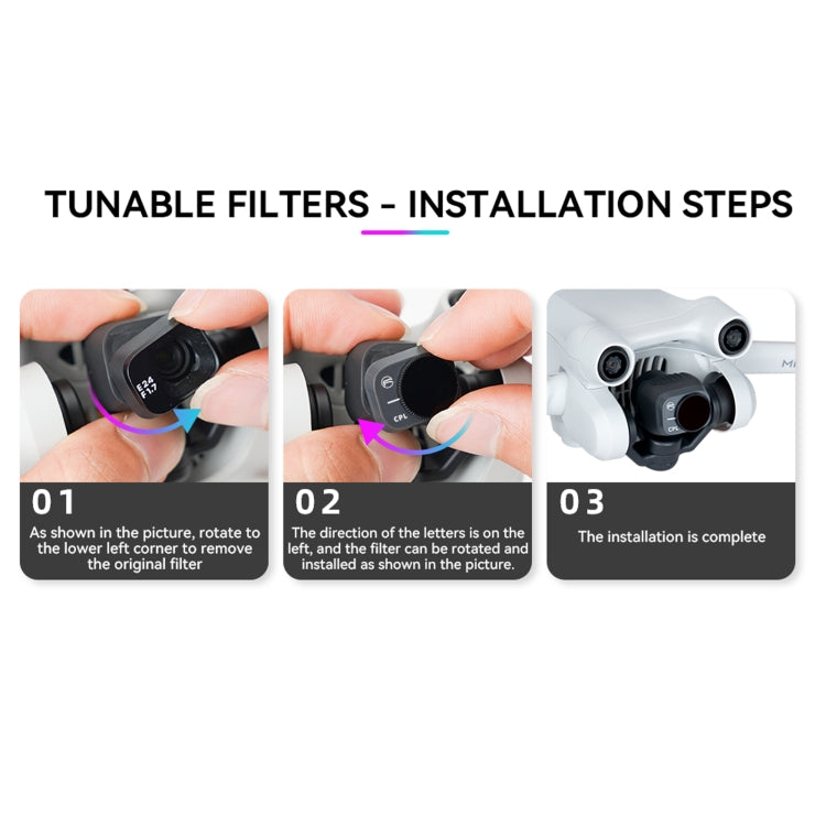 For DJI Mini 3 Pro RCSTQ PL Filters Drone Accessoires ND32/PL - Other by RCSTQ | Online Shopping South Africa | PMC TechLife | Buy Now Pay Later Mobicred