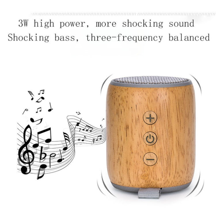 BT811 Mini Wooden Wireless Bluetooth Speaker Support TF Card & 3.5mm AUX(Black) - Mini Speaker by PMC TechLife | Online Shopping South Africa | PMC TechLife | Buy Now Pay Later Mobicred