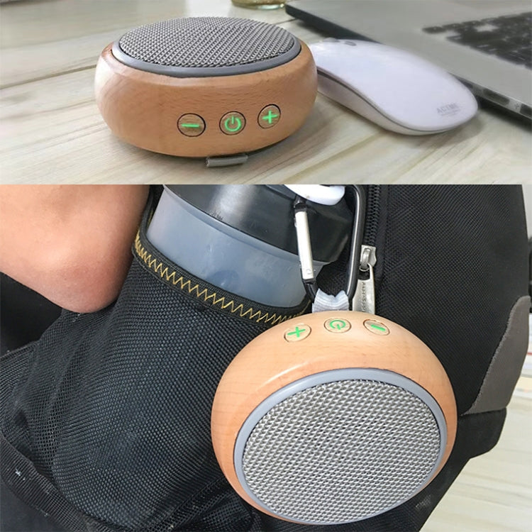 BT810 Small Outdoor Portable Wooden Bluetooth Speaker Support TF Card & 3.5mm AUX(Black) - Mini Speaker by PMC TechLife | Online Shopping South Africa | PMC TechLife