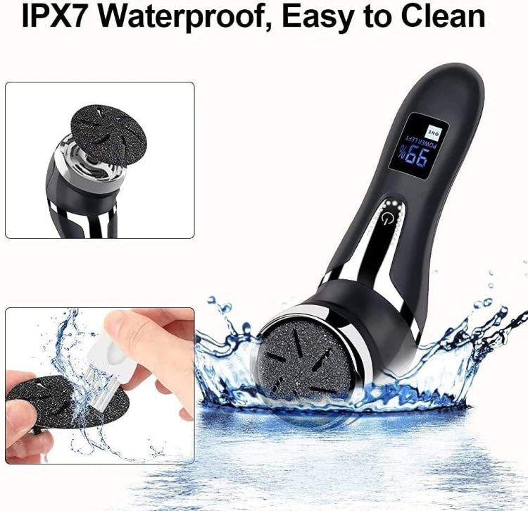 JD-510 Rechargeable Electric Foot Callus Remover with Vacuum Cleaner 10 In 1 Kit  Black - free shipping - PMC TechLife - Order now!