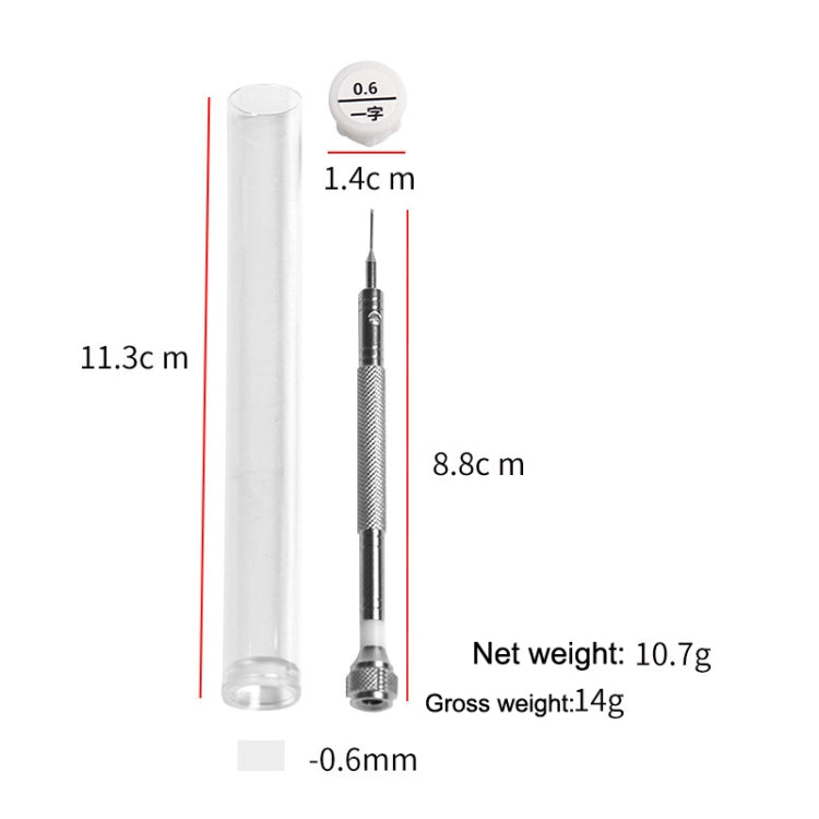 LSD5120 Repair Watch Glasses Stainless Steel Screwdriver Precision Watch Screwdriver Tool 1.4 Phillips (Gray) - Watch Repair Tools by PMC TechLife | Online Shopping South Africa | PMC TechLife
