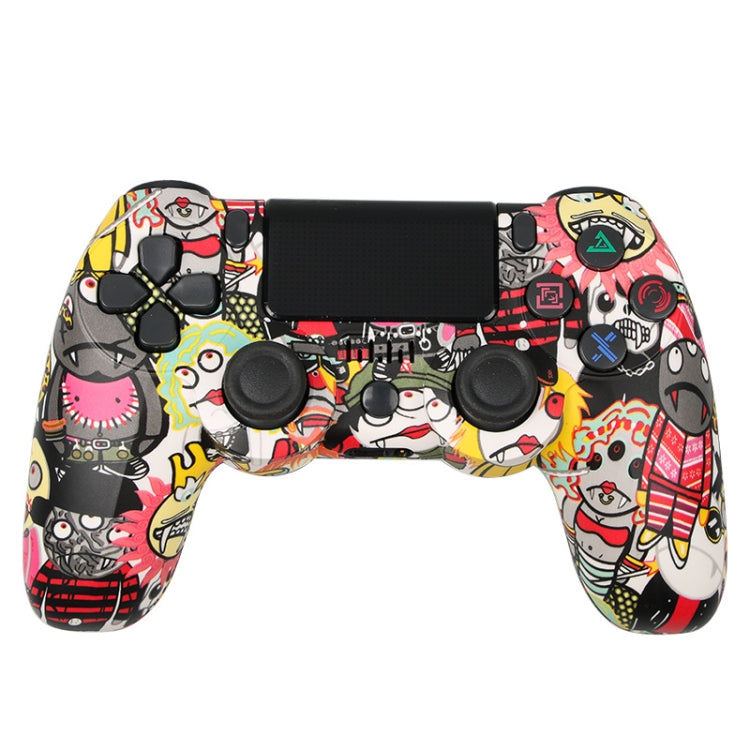 For PS4 Wireless Bluetooth Game Controller With Light Strip Dual Vibration Game Handle(Cartoon) - Gamepads by PMC TechLife | Online Shopping South Africa | PMC TechLife | Buy Now Pay Later Mobicred