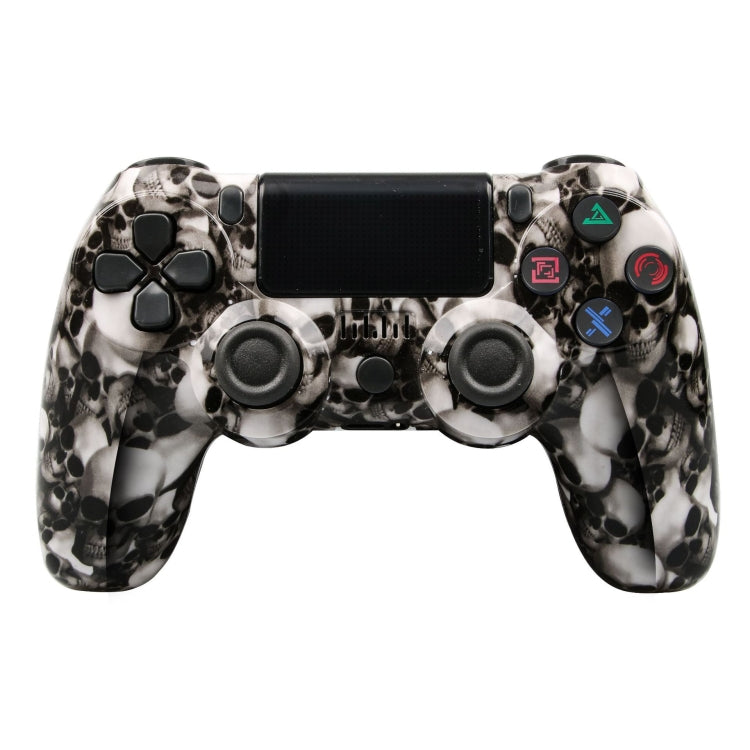 For PS4 Wireless Bluetooth Game Controller With Light Strip Dual Vibration Game Handle(Skeleton) - Gamepads by PMC TechLife | Online Shopping South Africa | PMC TechLife