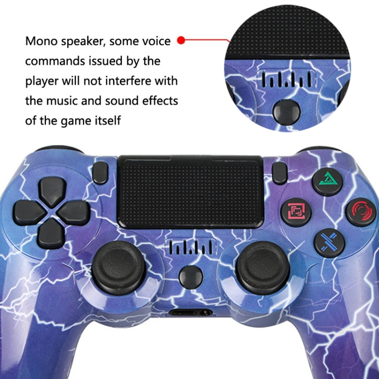 For PS4 Wireless Bluetooth Game Controller With Light Strip Dual Vibration Game Handle(Skeleton) - Gamepads by PMC TechLife | Online Shopping South Africa | PMC TechLife