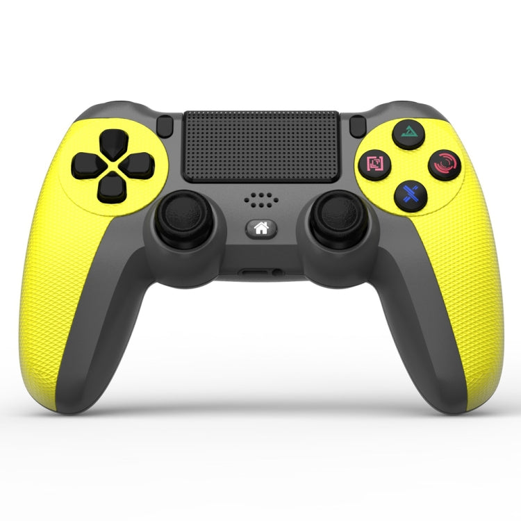 KM048 For PS4 Bluetooth Wireless Gamepad Controller 4.0 With Light Bar(Lemon Yellow) - Gamepads by PMC TechLife | Online Shopping South Africa | PMC TechLife