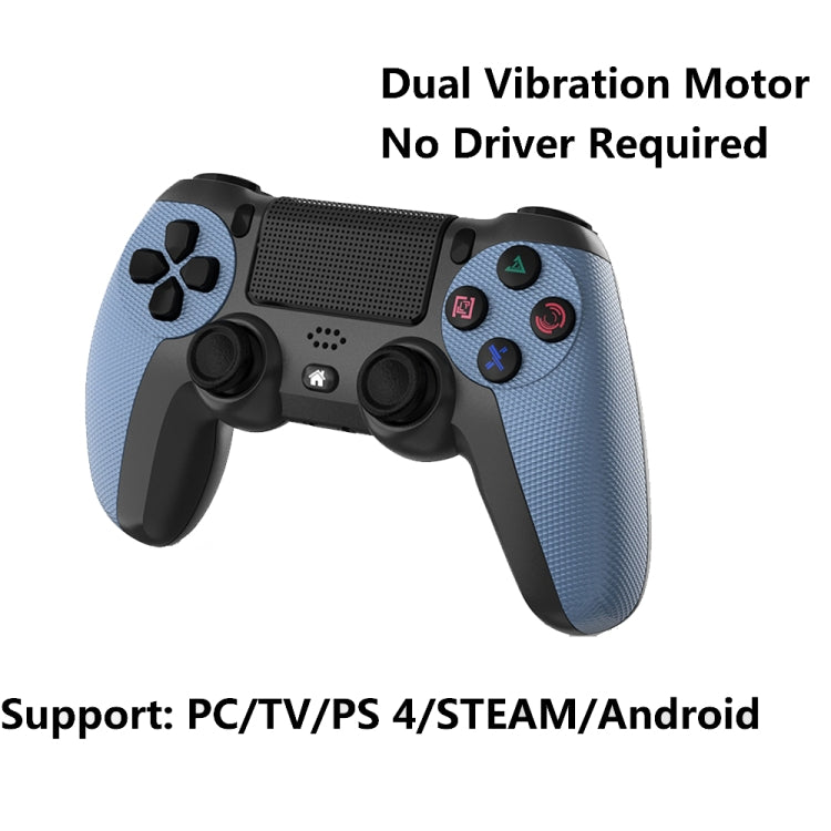 KM048 For PS4 Bluetooth Wireless Gamepad Controller 4.0 With Light Bar(Cangling Green) - Gamepads by PMC TechLife | Online Shopping South Africa | PMC TechLife