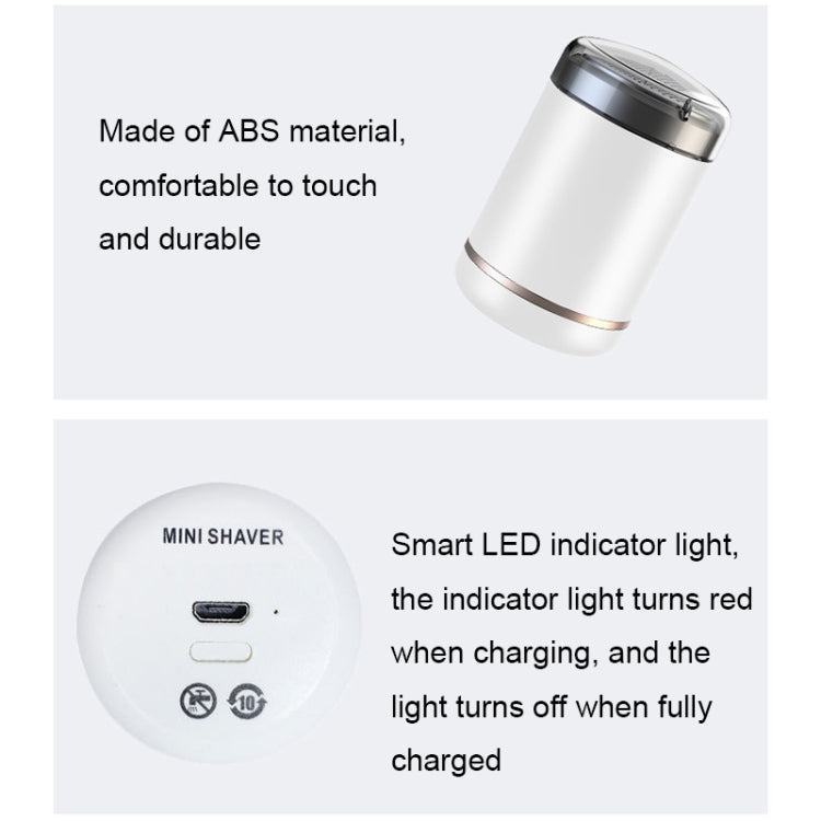 SH-588 USB Charging Electric Mini Shaver Portable Car Travel Shaver(Gray Black) - free shipping - PMC TechLife - Order now!