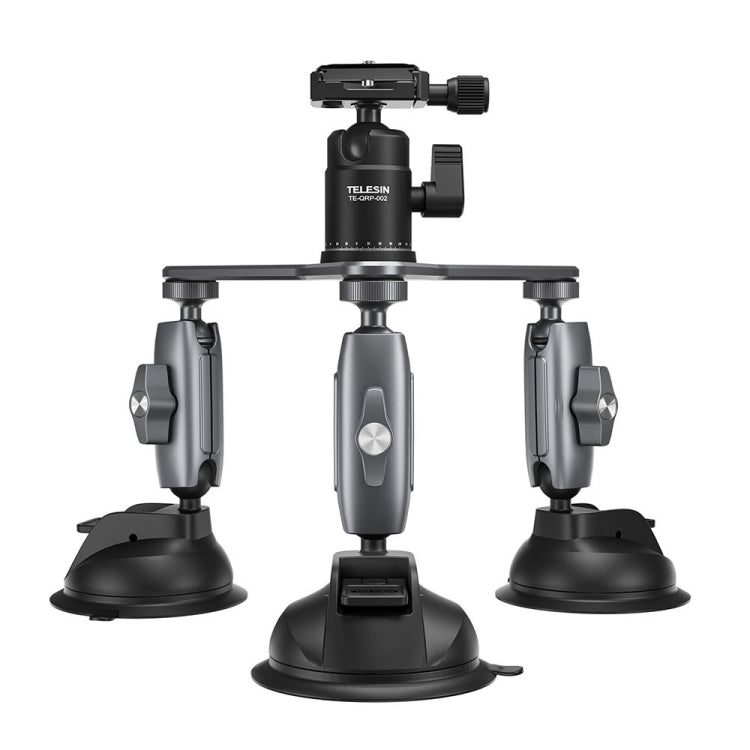 TELESIN Suction Cup Action Camera Tripod Mount for Car Holder Stand Bracket - free shipping - PMC TechLife - Order now!