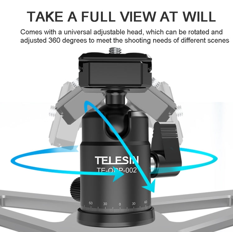 TELESIN Suction Cup Action Camera Tripod Mount for Car Holder Stand Bracket - free shipping - PMC TechLife - Order now!