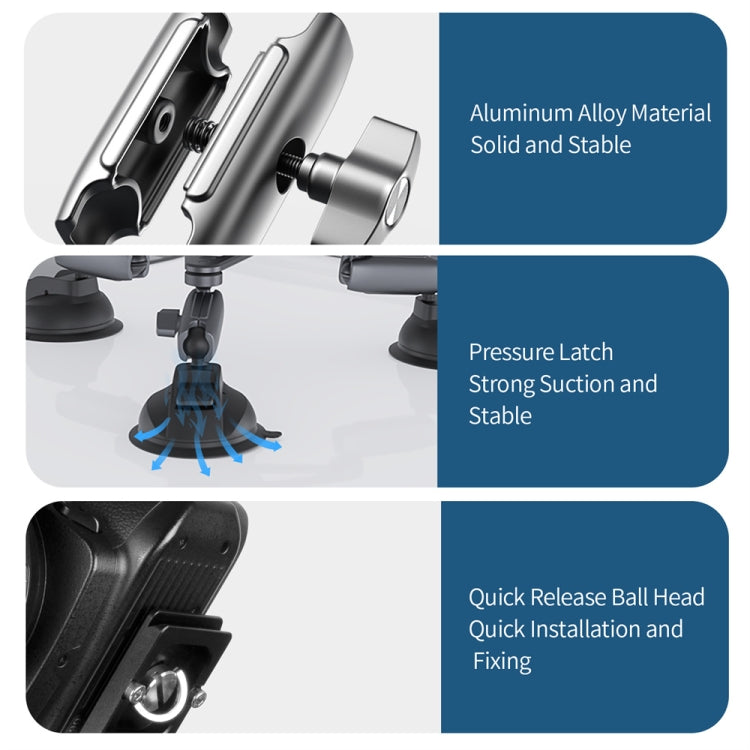 TELESIN Suction Cup Action Camera Tripod Mount for Car Holder Stand Bracket - free shipping - PMC TechLife - Order now!