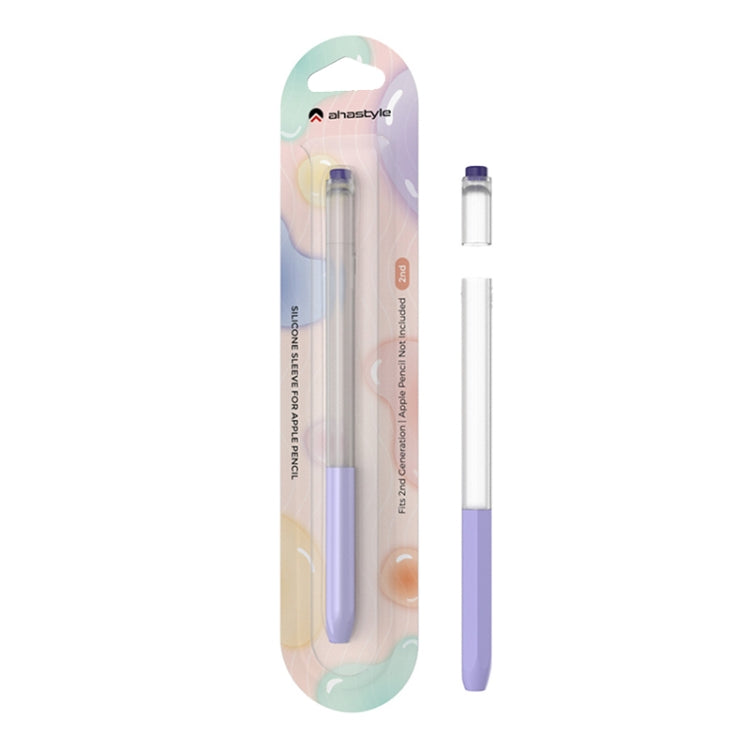 For Apple Pencil 2 AhaStyle PT-LC05 Jelly Style Translucent Silicone Protective Pen Case(Matcha Color) - free shipping - PMC TechLife - Order now!