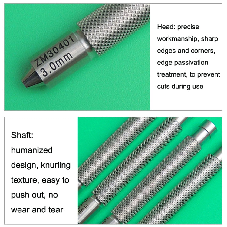 QYZ7021 4.0-5.0mm Watch Clockwork Time Adjustment Tool Stainless Steel Watch Handle - Watch Repair Tools by PMC TechLife | Online Shopping South Africa | PMC TechLife