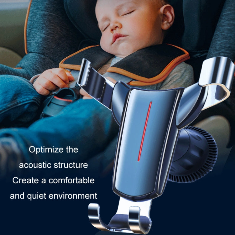 Air Outlet Triangular Gravity Sensor Car Mobile Phone Holder, Color: Golden Olecranon Clip - free shipping - PMC TechLife - Order now!