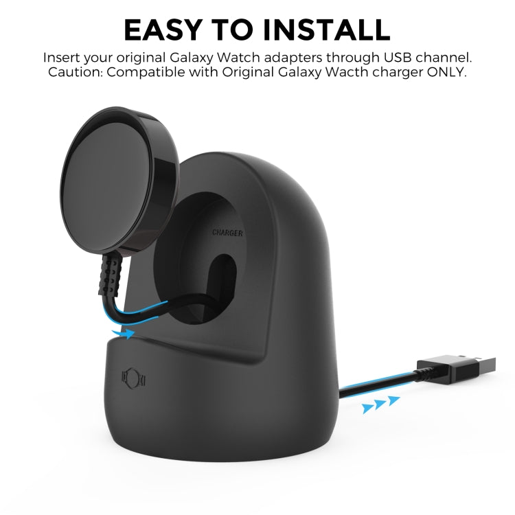 AhaStyle PT181 Watch Silicone Charging Stand For Galaxy Watch 3 / 4 / Active / Active 2(White) - free shipping - PMC TechLife - Order now!