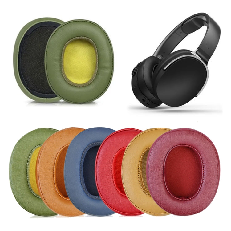 For Skullcandy Crusher 3.0 Wireless/ Crusher Evo /Crusher ANC/ Hesh 3 /VENUE  Headphone 2pcs Ear Pads(Beige Yellow Bottom) - Earmuff & Pad by PMC TechLife | Online Shopping South Africa | PMC TechLife | Buy Now Pay Later Mobicred